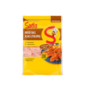 Meio da Asa de Frango Sadia Congelada 1a1 1kg