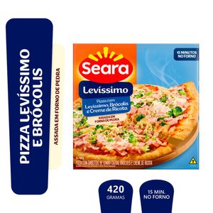Pizza Levíssimo e brócolis Seara 420g