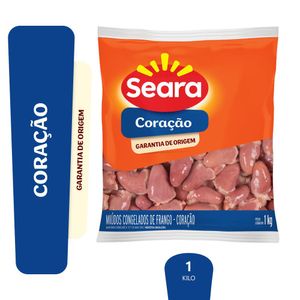 Coração de Frango Seara Congelado Pacote 1kg