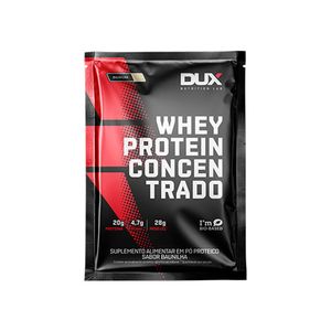 Suplemento Alimentar Dux Whey Protein Concentrado 20g Proteína 4,7g BCAAs Baunilha 30g