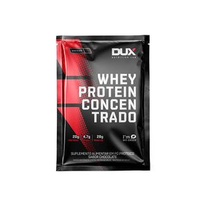 Suplemento Alimentar Dux Whey Protein Concentrado 20g Proteína 4,7g BCAAs Chocolate 30g