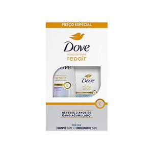 Shampoo Dove 350ml + Condicionador 150ml Bond Intense Repair un
