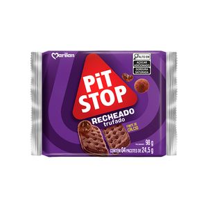 Biscoito Marilan Pit Stop Recheado Chocolate Trufado 98g
