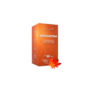 Suplemento Alimentar Pura Vida Astaxantina com 60 Cápsulas un