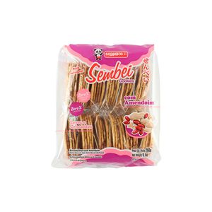Biscoito Sapporo Sembei Zero Lactose Vegano com Amendoim 260gr