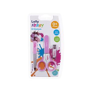 Kit Manicure Lolly Infantil Rosa un