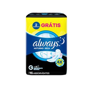Absorvente Always Noturno Suave G Lv16 Pg14un