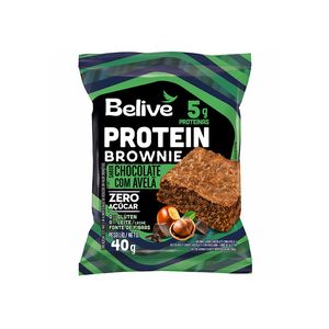 Brownie Belive Zero Açúcar, Glúten e Lactose 5g Proteína Chocolate Avelã 40g