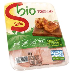 Sobrecoxa de Frango Sadia Bio Congelada Bandeja 1kg