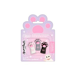 Borracha Tilibra Ponteira Purrfect Cats com 3un