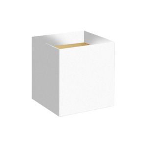 Cachepô Decorativo Quadrado Liso Branco 1un