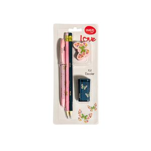 Kit Escolar Molin Borboletas com 5 Itens un