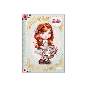 Caderno Brochura Tilibra Capa Dura Colegial Jolie 160 Folhas un