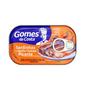 Sardinha Gomes Costa com Molho de Tomate Picante 125g