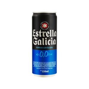 Cerveja Estrella Galicia 0,0% Álcool Lata 330ml