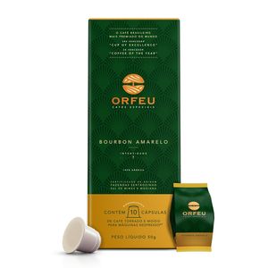 Café Orfeu Bourbon Amarelo com 10 Cápsulas 50g