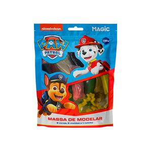 Massa Modelar Magic Patrulha Canina Meninos com 6 Cores + 3 Moldes un