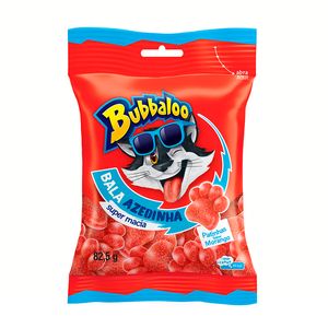 Bala Bubbaloo Azedinha Patinha Morango 82,5g