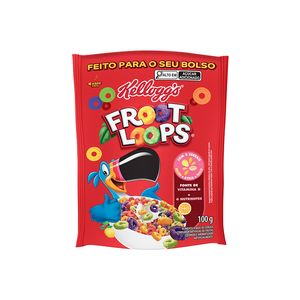 Cereal Matinal Kellogg's Froot Loops Sachê 100g