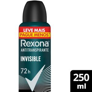 Desodorante Rexona Men Invisible Leve Mais Pague Menos Aerosol 250ml