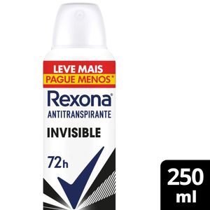 Desodorante Rexona Invisible Leve Mais Pague Menos Aerosol 250ml