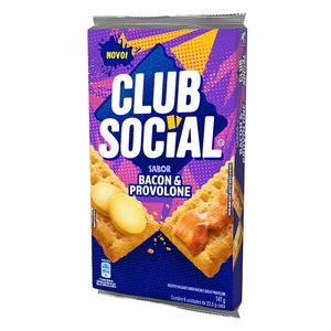 Biscoito Club Social Bacon e Provolone 141g