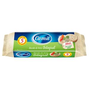 Biscoito Camil Arroz Integral com 5Unidades 90 g