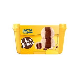 Sorvete Lacta Ouro Branco 900ml