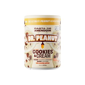 Pasta Amendoim Dr.Peanut Whey  Protein Z. Açucar Cookies 250g