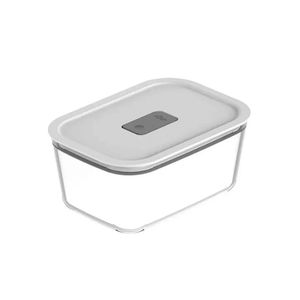 Pote Vidro <Ou> Hermético Fresh Lock Branco 1200ml un