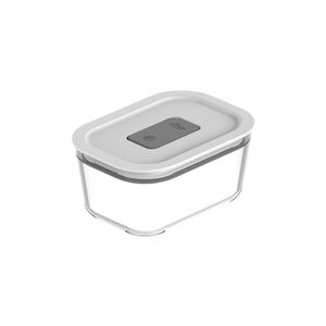 Pote Vidro <Ou> Hermético Fresh Lock Branco 370ml un