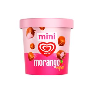 Sorvete Kibon Mini Morango no Pote 184g