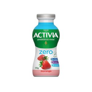 Leite Fermentado Activia Líquido Zerolac Morango 170g