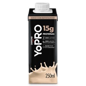 Bebida Láctea Danone Yopro Protein 15g Coco com Batata Doce 250ml