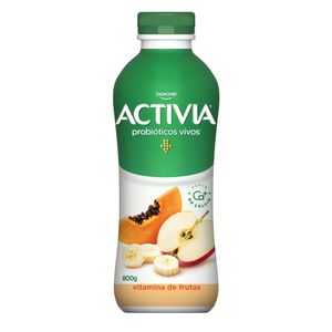 Leite Fermentado Activia parcialmente Desnatado Vitamina de Frutas 800g