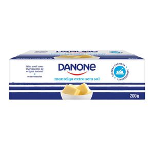 Manteiga Danone Extra sem Sal Tablete 200g