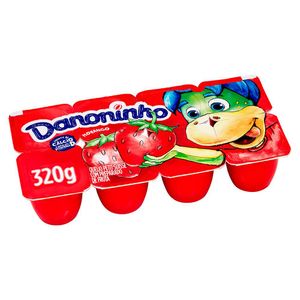 Danoninho Petit Suisse Morango 320g 8 unidades