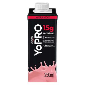 YoPRO Bebida Láctea UHT Morango 15g de proteínas 250ml