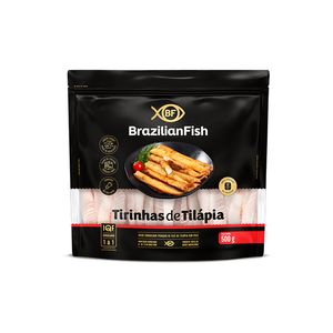 Tirinhas Tilápia Brazilian Fish Sem Pele 500g