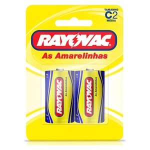 Pilha Rayovac Comum Média 2Unidades