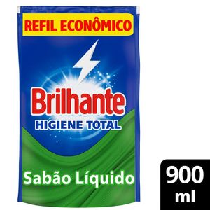 Lava Roupas Brilhante Higiene Total Refil 900ml