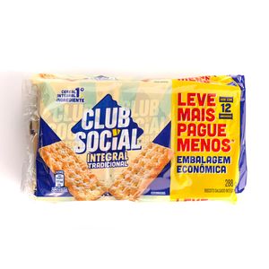 Biscoito Club Social Integral 288g