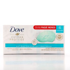Sabonete Dove Cuida Protege Leve Mais Pague Menos com 6Unidades 90 g