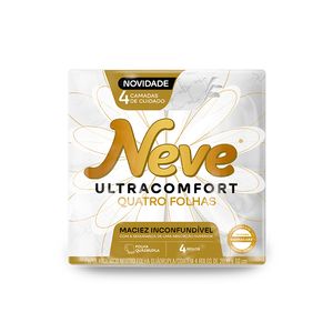 Papel Higiênico Neve 4 Folhas  com 4 Rolos 20m