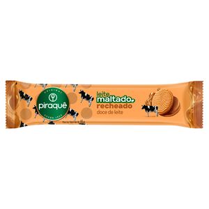Biscoito Piraquê Leite Maltado Recheio Doce de Leite 85g