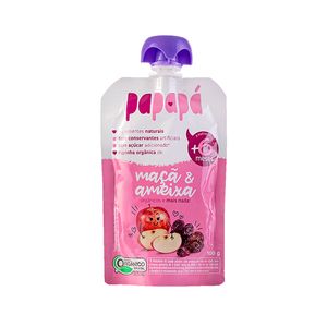 Papinha Papapá Orgânica Maca e Ameixa 100g