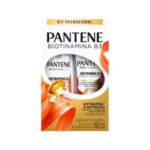 Shampoo 300ml + Condicionador 150ml Pantene Biotinamina B3 un