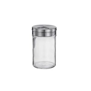 Porta Tempero de Vidro Mozcada c/ Tampa Inox 90ml Un