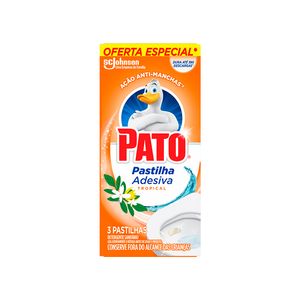 Detergente Saniário Pato Pastilha Adesiva Tropical Oferta Especial 3un