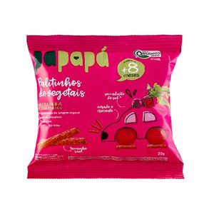 Biscoito Infantil Papapá Orgânico Beterraba 20g